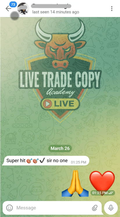 Telegram group screenshot